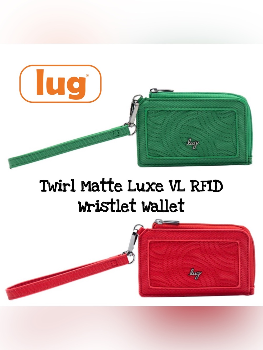 Lug Twirl Matte Luxe VL RFID Wristlet Wallet NWT